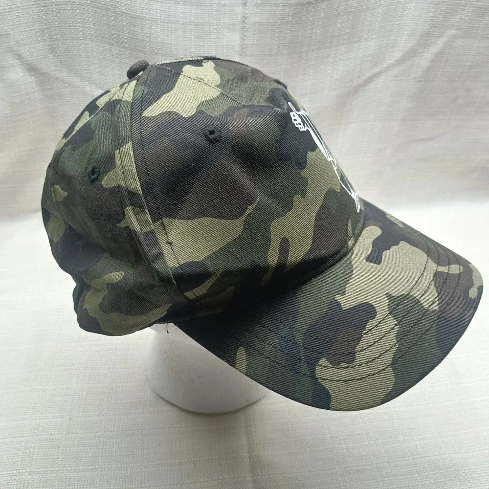 NWT True Religion Buddha Guitar Front Camo Cap Men's Adjustable‎ Snap Back